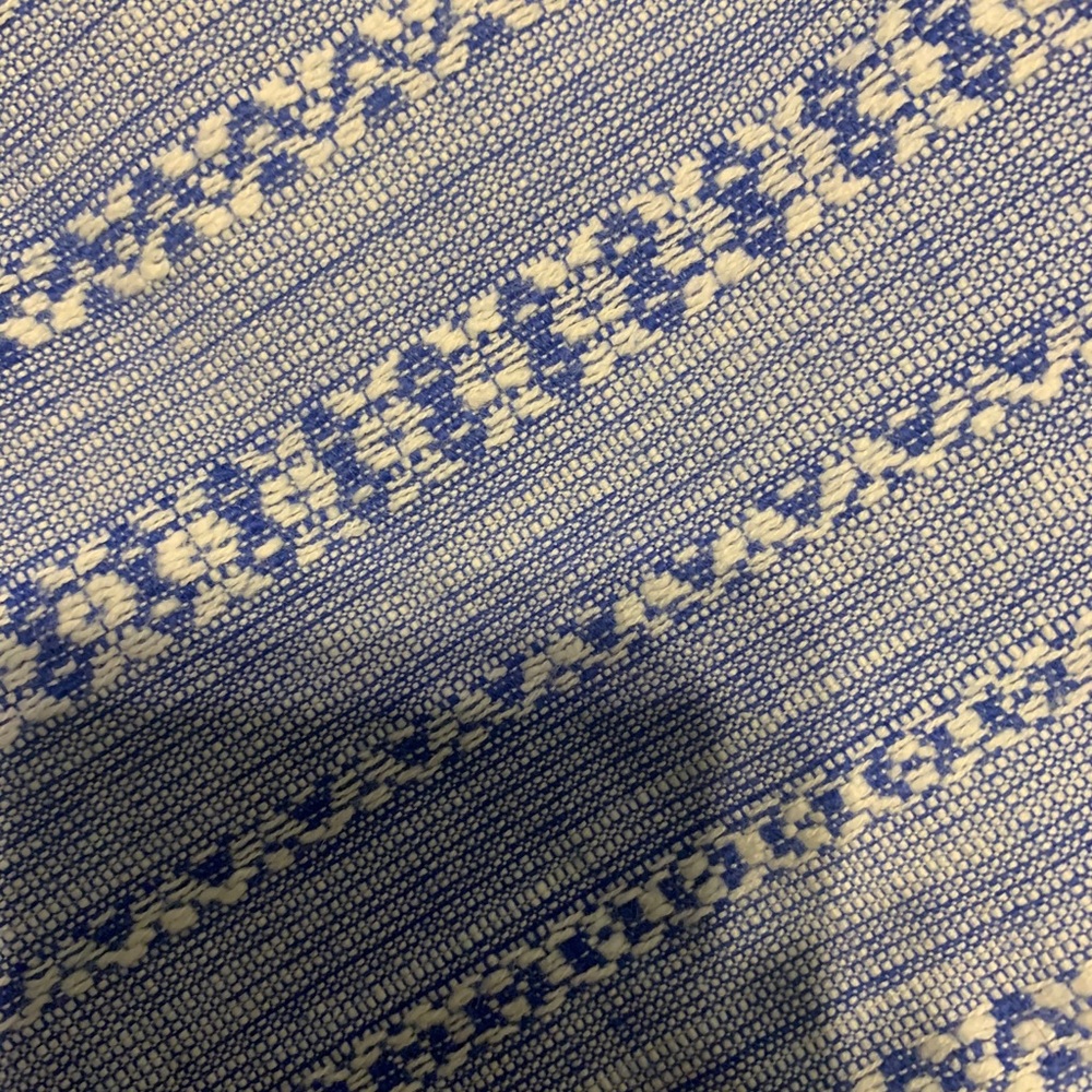 Loft White and Blue Pencil Skirt - Picture 2 of 8